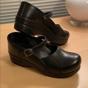 Dansko Black Mary Jane Clogs